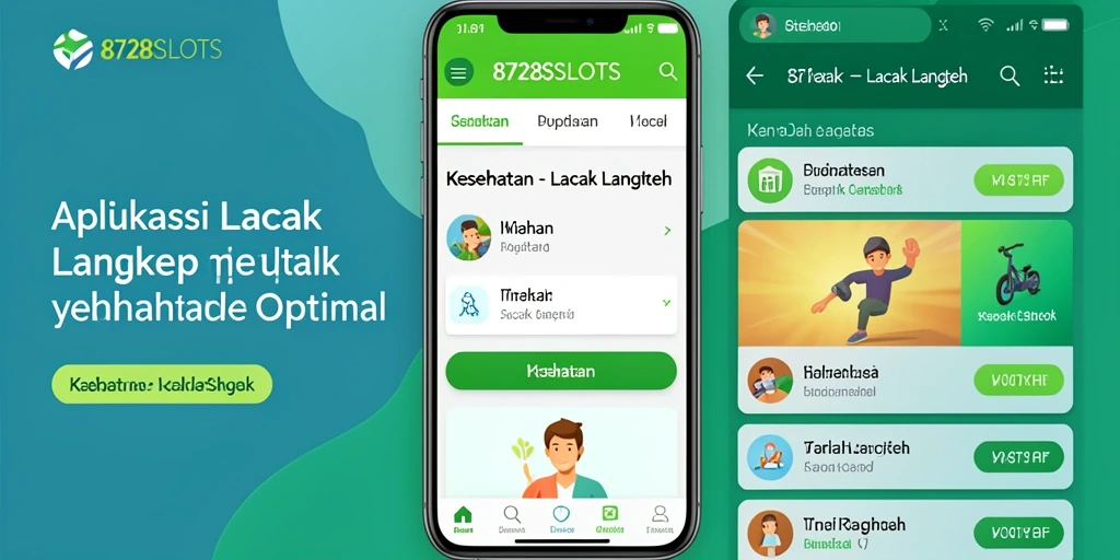 Tampilan antarmuka utama 8728SLOTS yang menunjukkan langkah harian.