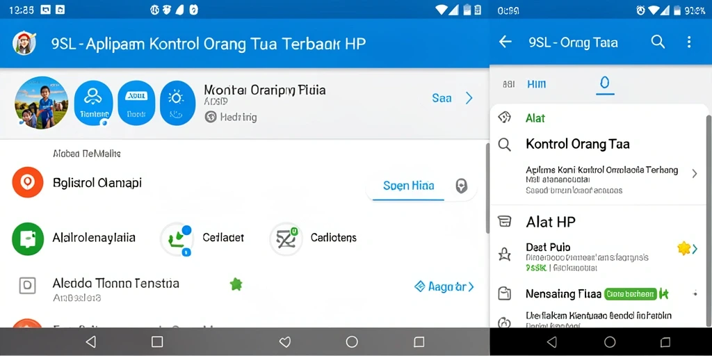 Antarmuka 9SL yang sederhana dan fungsional untuk kontrol orang tua.