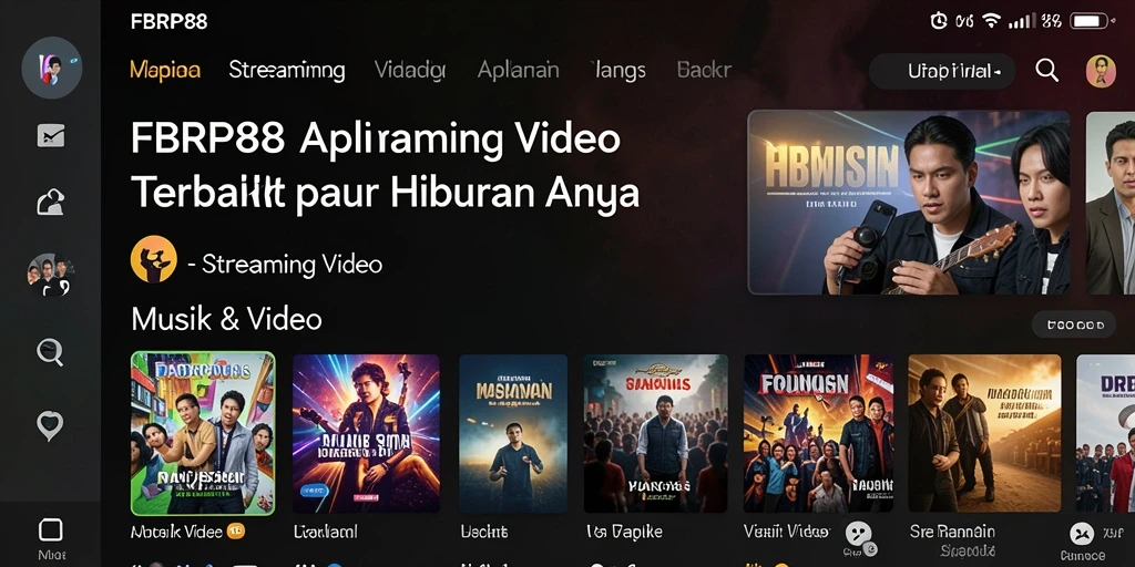 Screenshot antarmuka FBRP88 menampilkan fitur streaming video yang menarik.