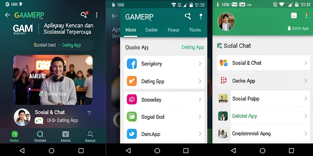 Antarmuka GAMERP yang bersih dan user-friendly.