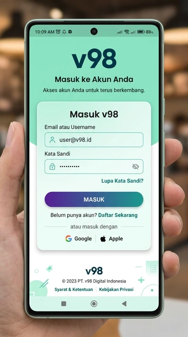 Masuk Akun v98 dengan Mudah dan Cepat